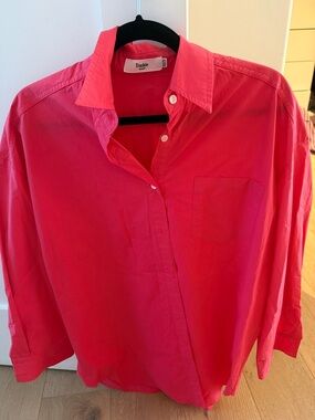 Frankie shop oversized pink button down XS/S